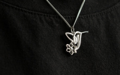 Signature Sterling Silver Hummingbird Pendant – Custom Design by GNM Fine Jewellers